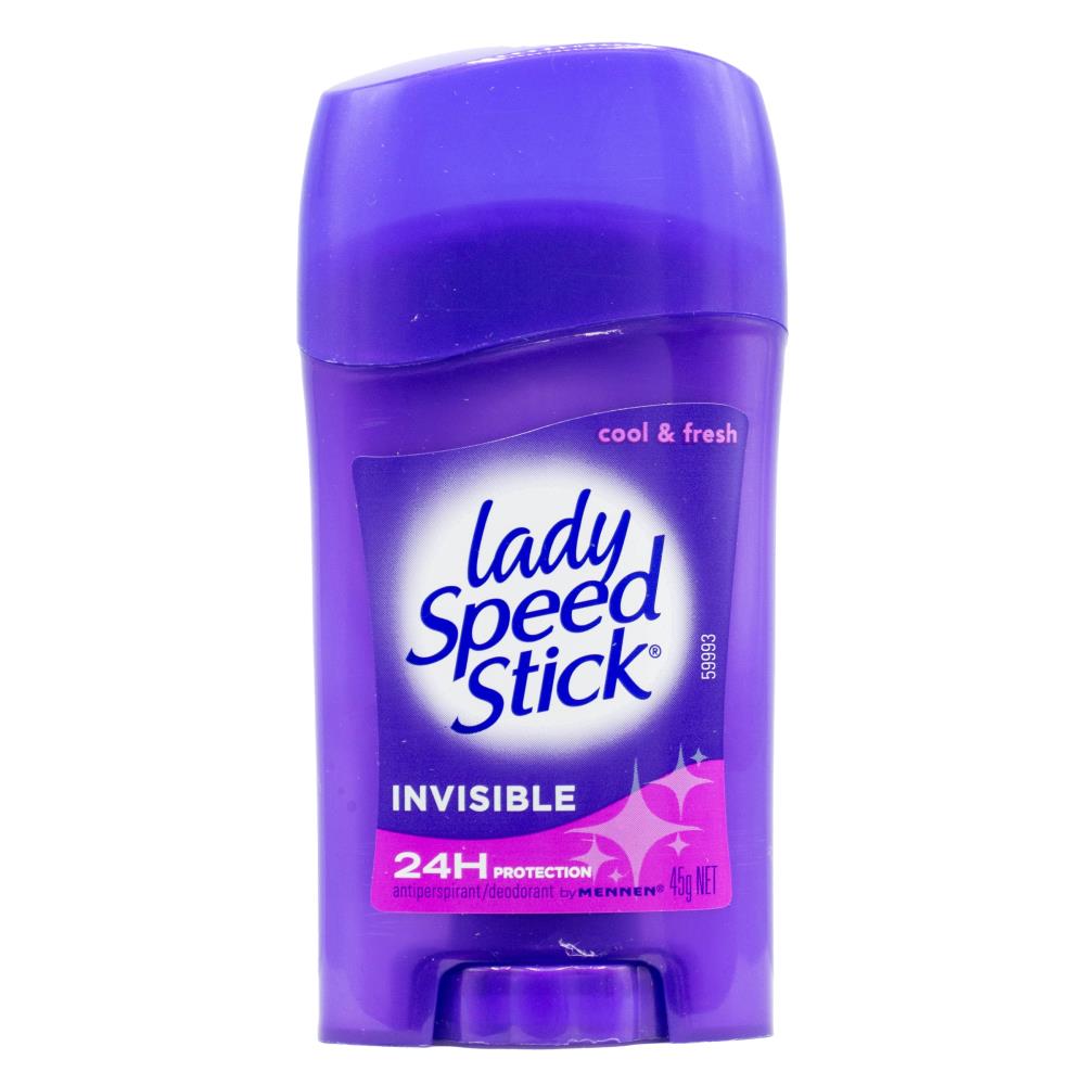 MENNEN 45g LADY SPEED STICK 24H PROTECTION INVISIBLE COOL AND FRESH (6 x Pack)