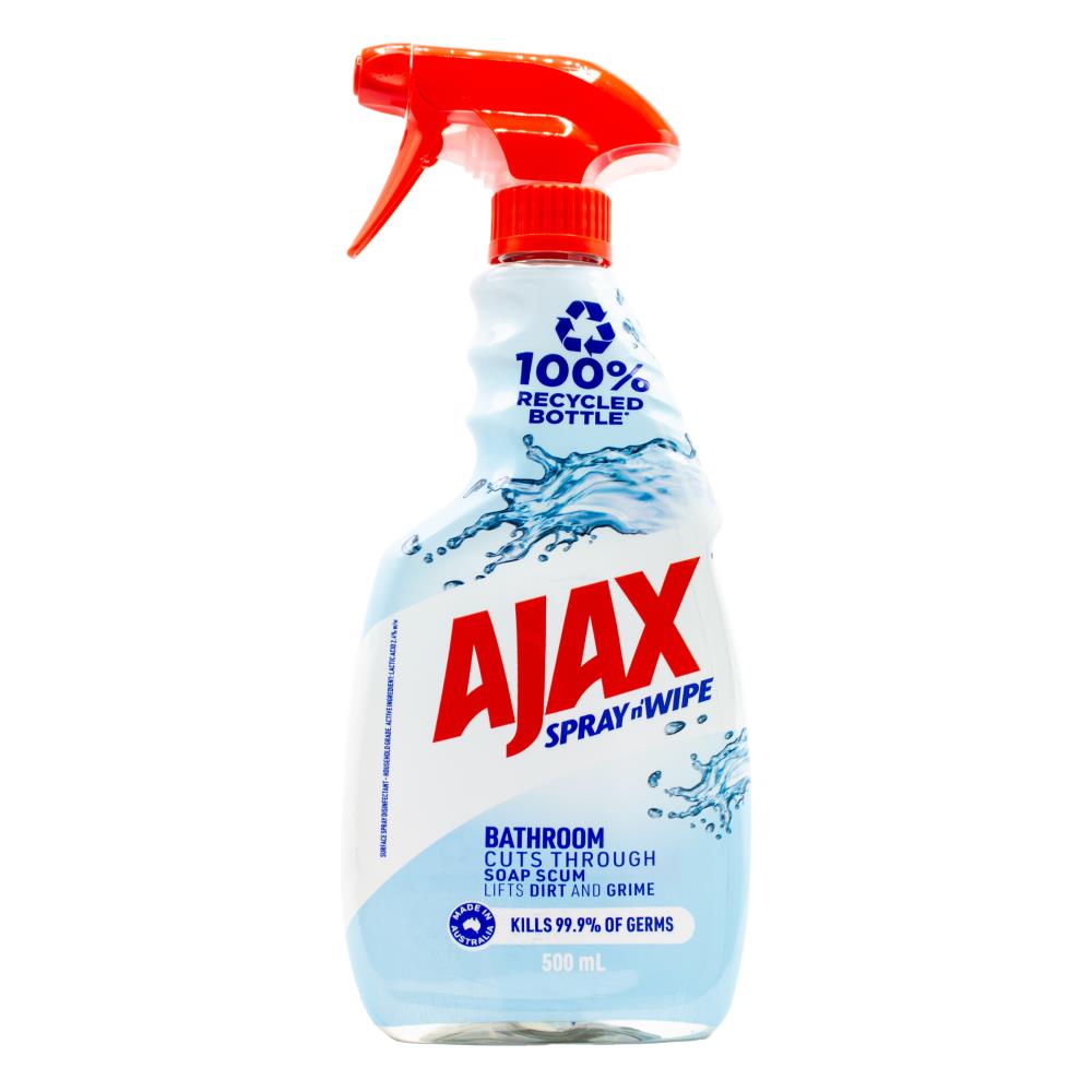 Ajax 500ml Spray N Wipe Trigger Bathroom (8x Pack)