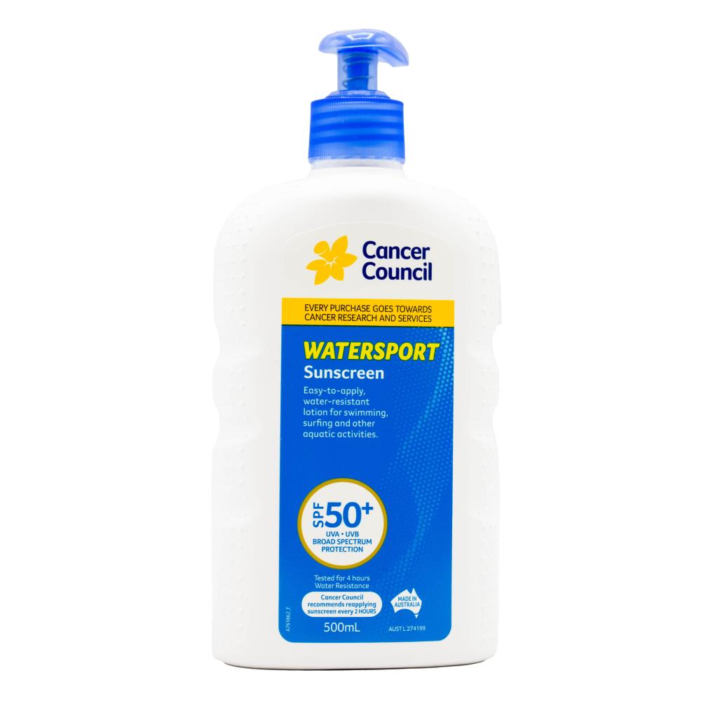Cancer Council Sunscreen Watersport Spf 50+ 500ml (3 Pack)