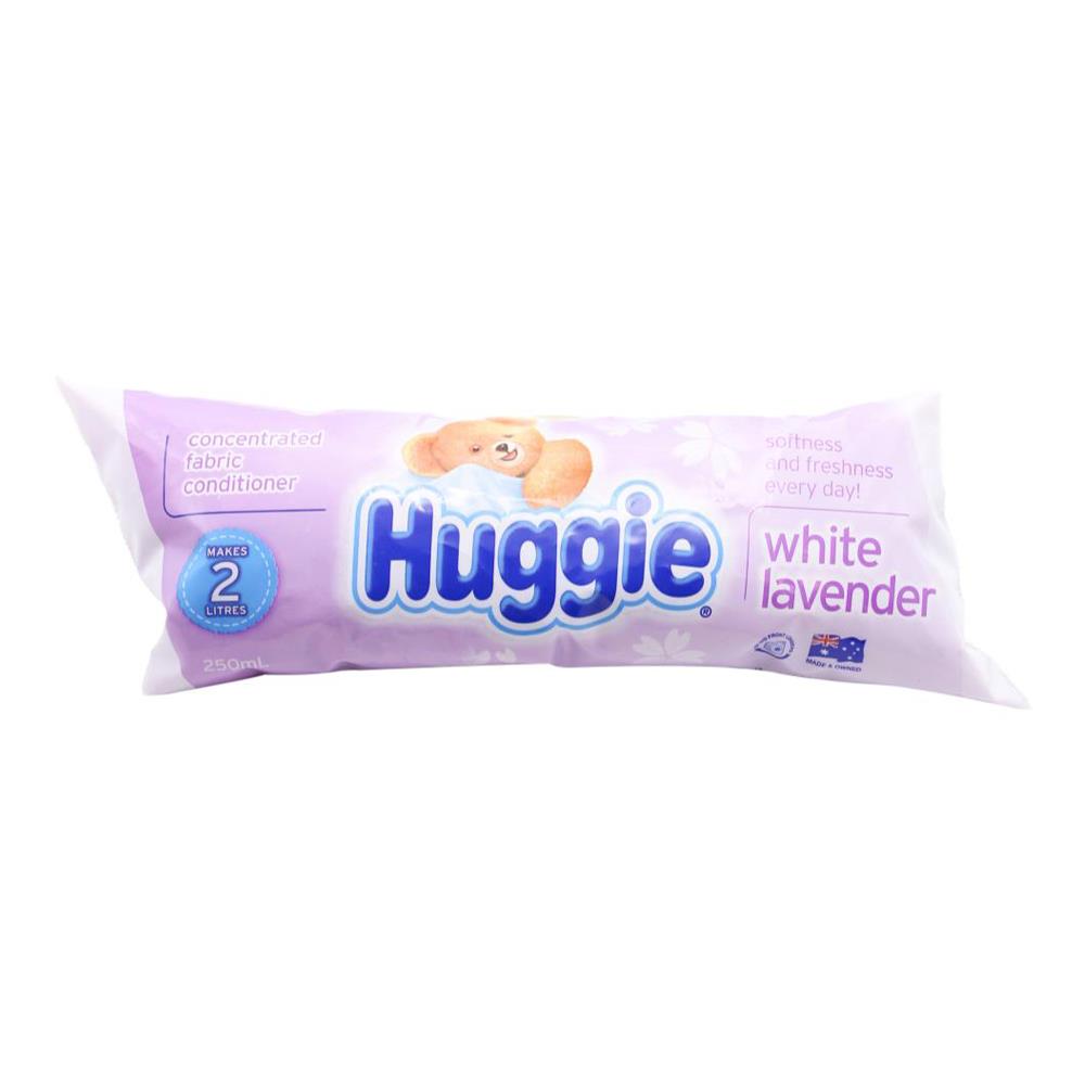 Huggie 250ml Concentrated Fabric Conditioner White Lavender (12x Pack)