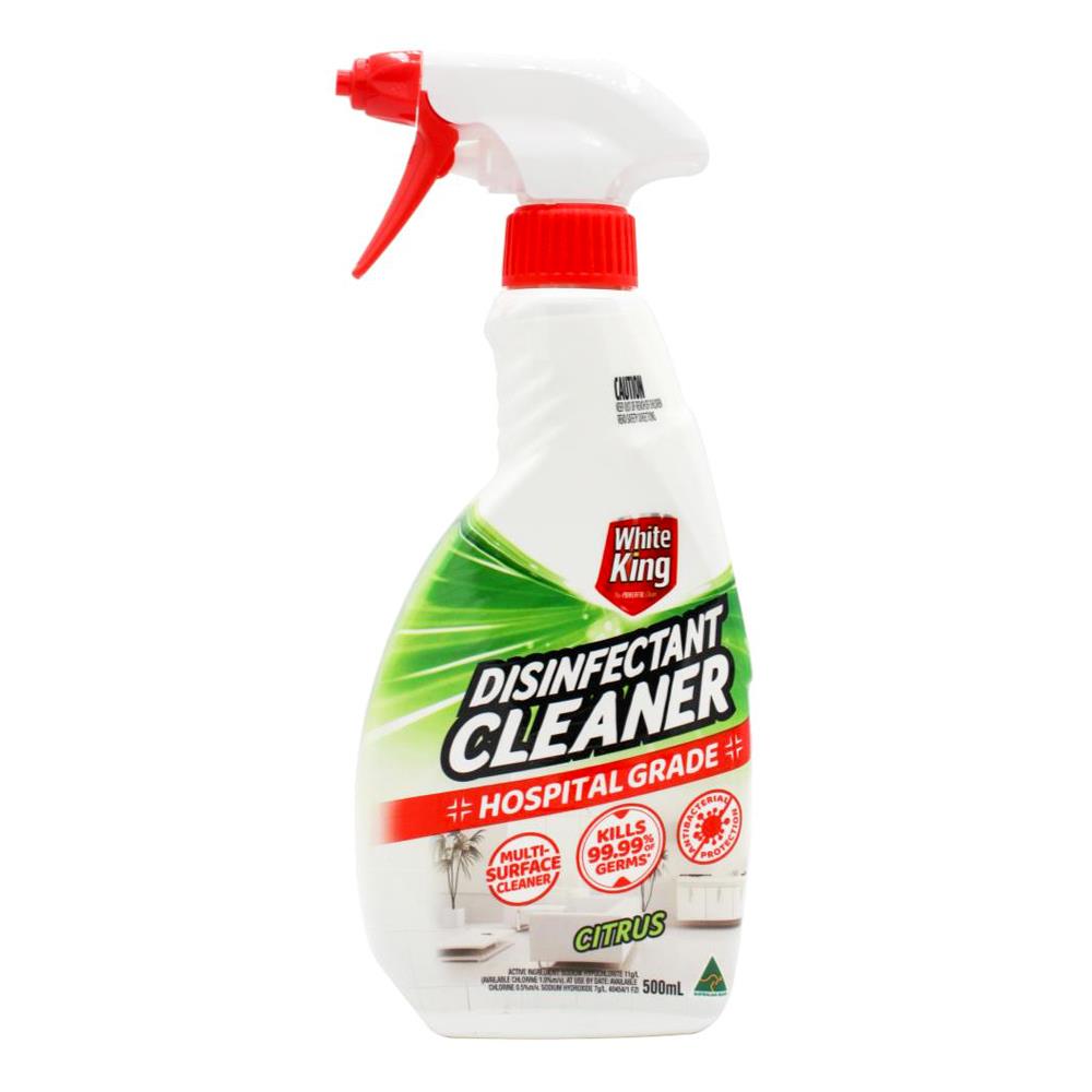 White King Disinfectant Cleaner Spray Citrus 500ml (6 Pack)