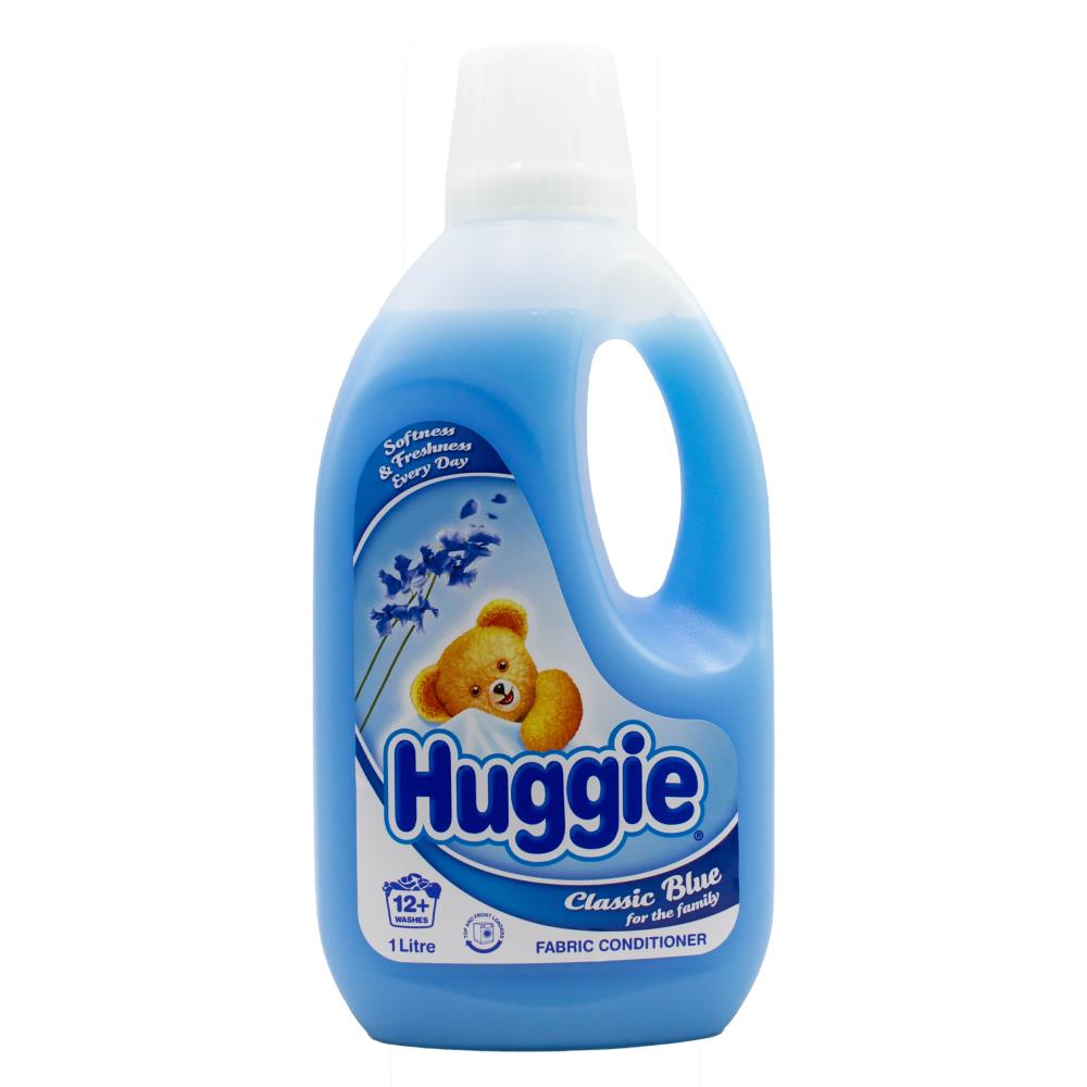 HUGGIE 1l FABRIC CONDITIONER CLASSIC BLUE (6x Pack)