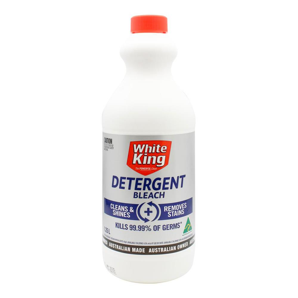 White King 1.25l Detergent Bleach ( 6x Pack)