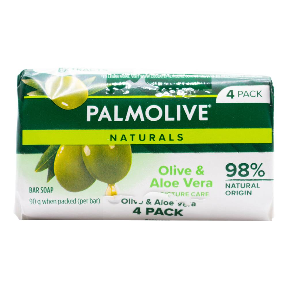 Palmolive 90g Soap Bars Aloe & Olive Extracts 12 x 4Pk (48 Pack)