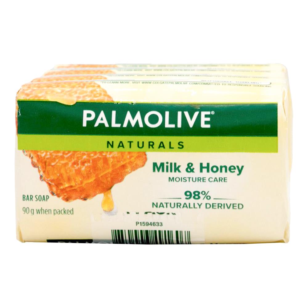 Palmolive Soap Bars Naturals Milk & Honey Moisture Care 90g 12 x 4Pk (48 Pack)