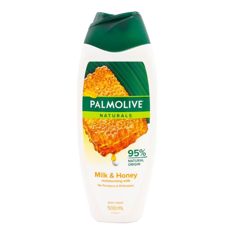 Palmolive Naturals Body Wash Milk & Honey 500ml (6 Pack)