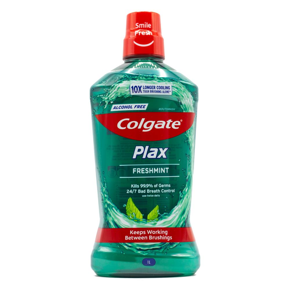 Colgate 1l Mouthwash Plax Freshmint Alcohol Free (3x Pack)