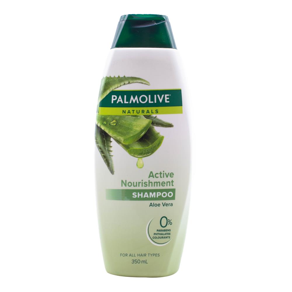 Palmolive Naturals Shampoo Active Nourishment Aloe Vera & Fruit Vitamins 350ml (4 Pack)