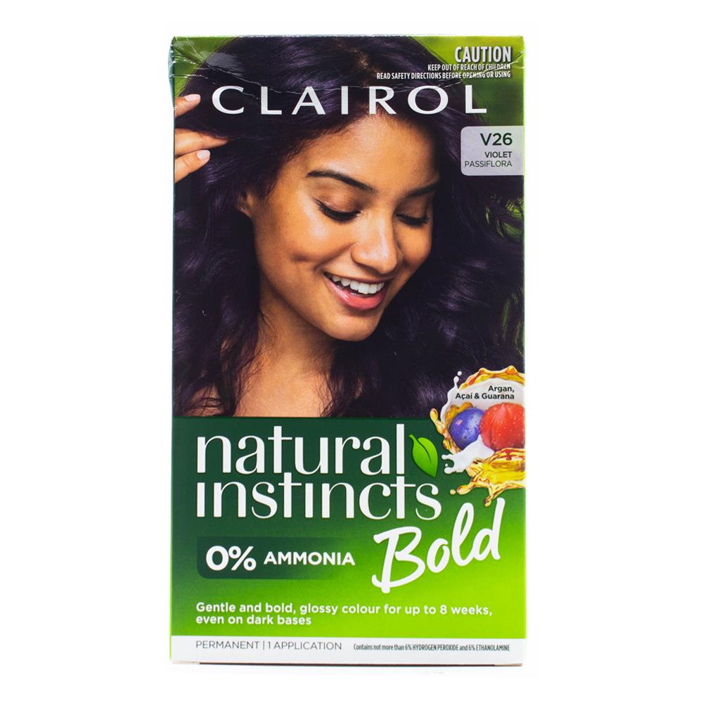 Clairol Permanent Hair Colour Natural Instincts V26 Violet (3x Pack)
