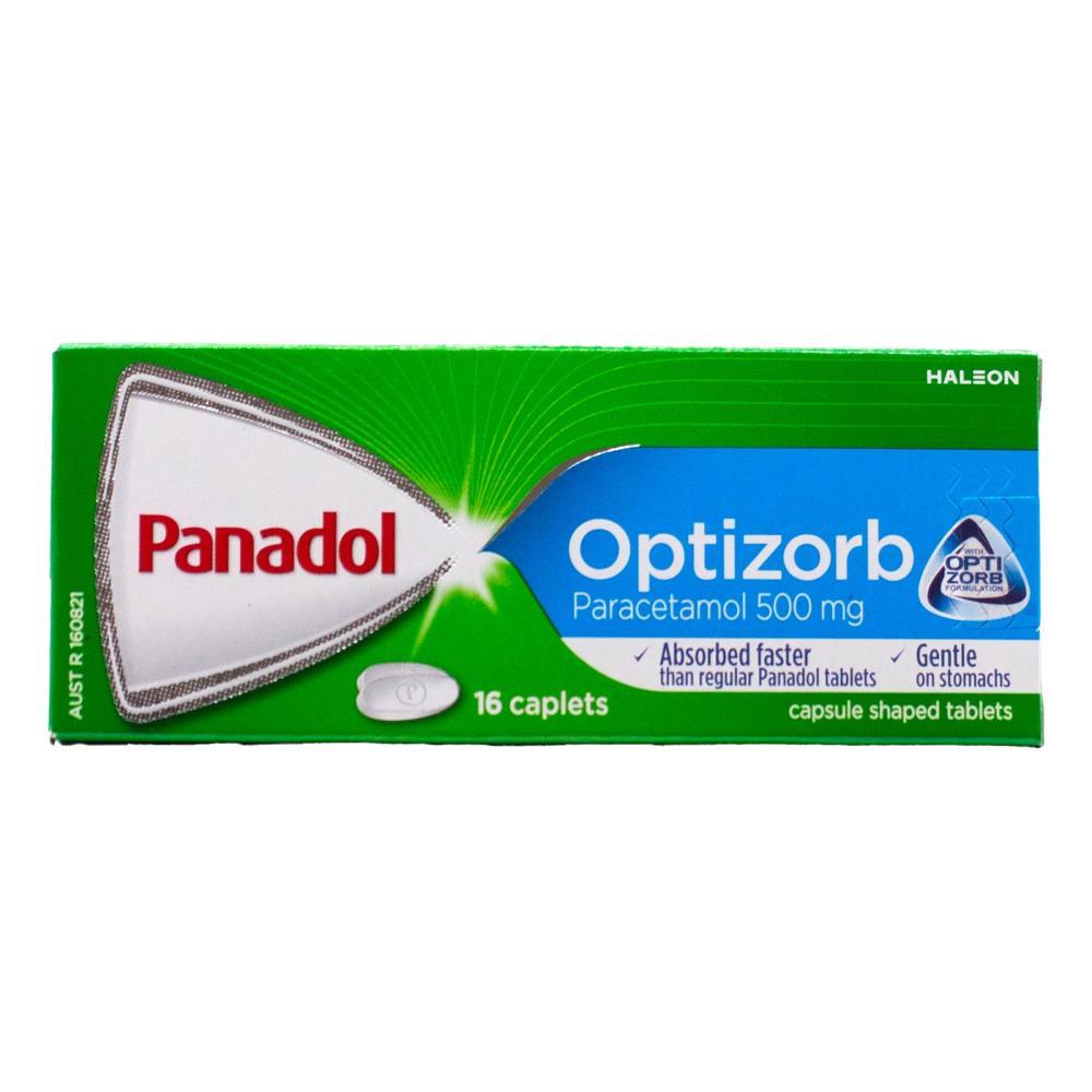 Panadol Pk16 Caplets Paracetamol 500mg Optizorb (24x Pack)