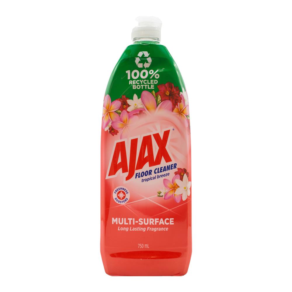 Ajax 750ml Floor Cleaner Tropical Breeze Divine Blends (8x Pack)