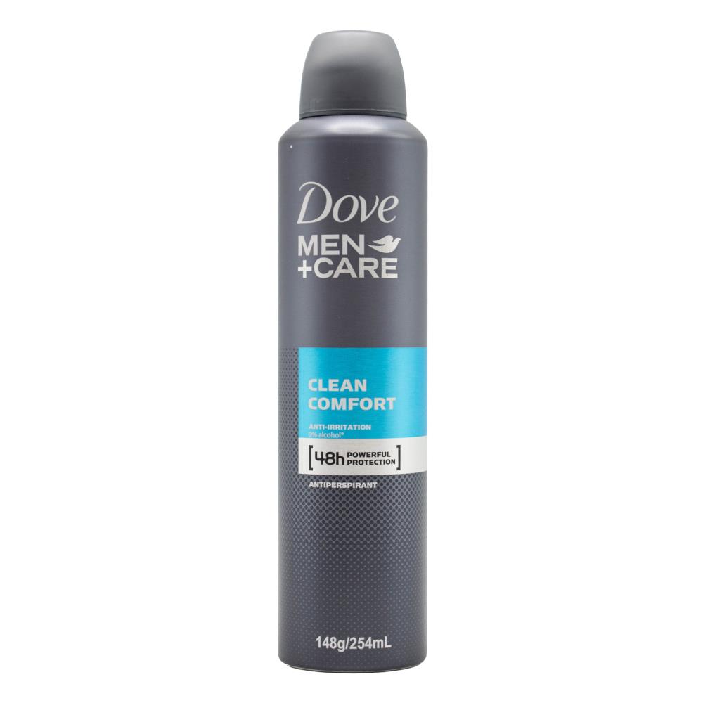 DOVE 148g / 254ml MEN+CARE DEODORANT CLEAN COMFORT (6x Pack)