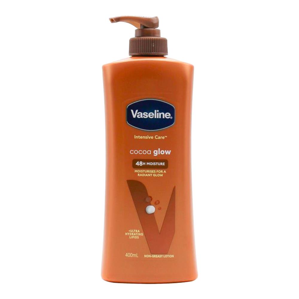 VASELINE 400mL COCOA GLOW BODY LOTION (4x Pack)