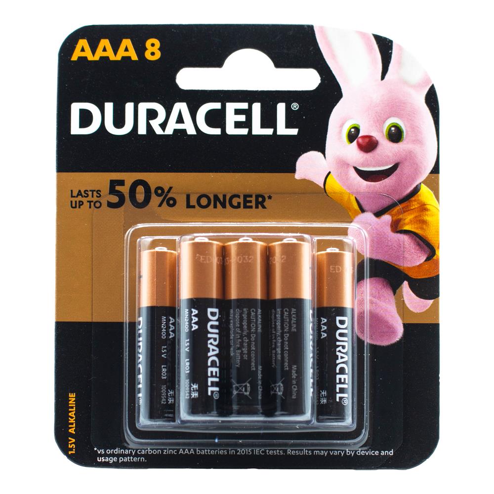 Duracell AAA Batteries 8 x 24Pk (Value Pack 192)