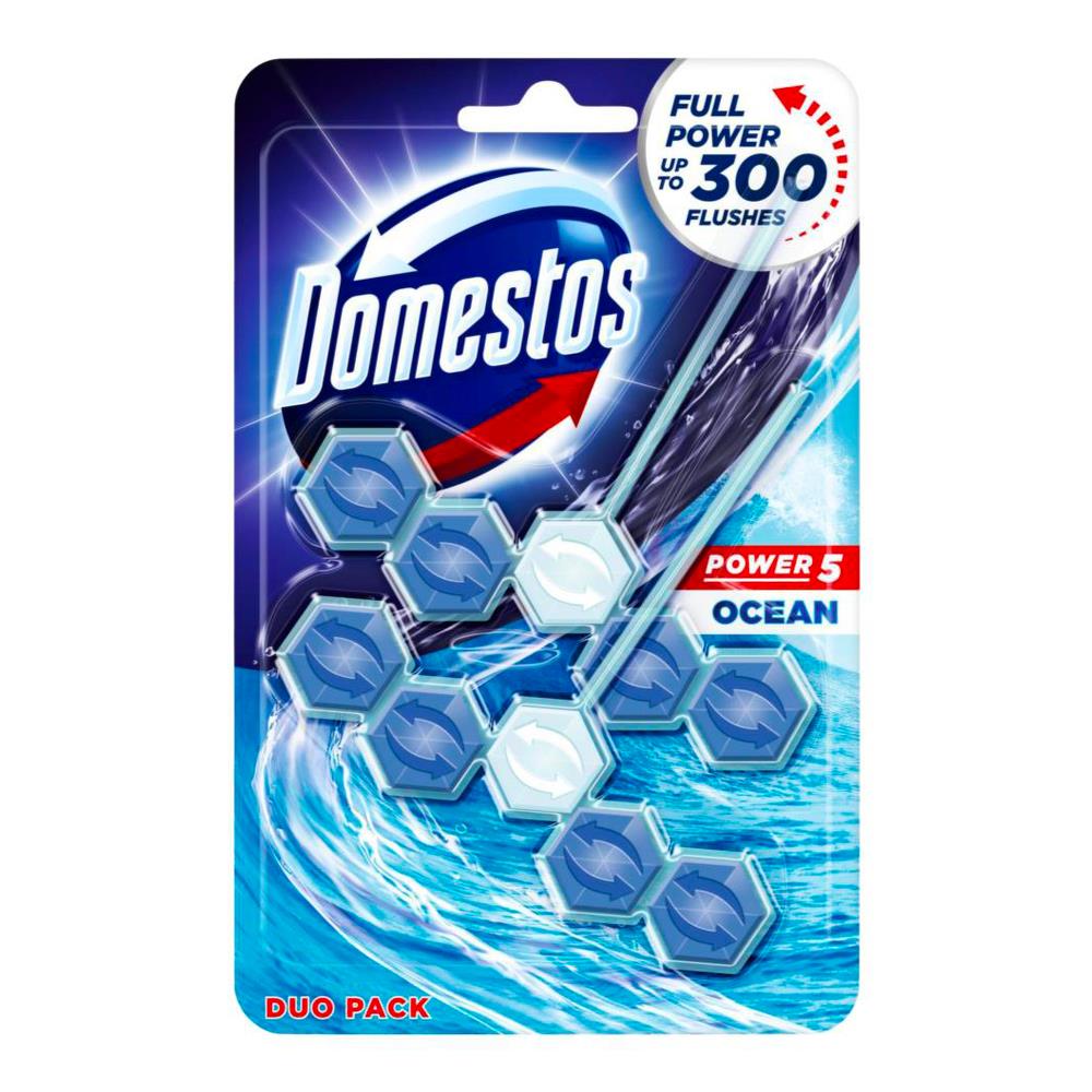 Domestos 55g Toilet Cleaner Cage Power 5 Ocean 7 x 2Pk (14 Pack)