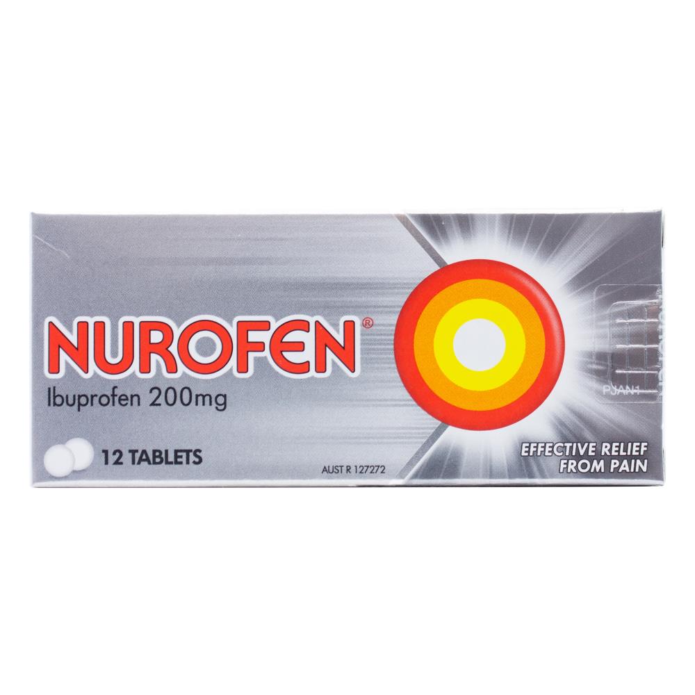 Nurofen 12Pk X 200mg Tablets Targeted Relief From Pain (12 Pack)