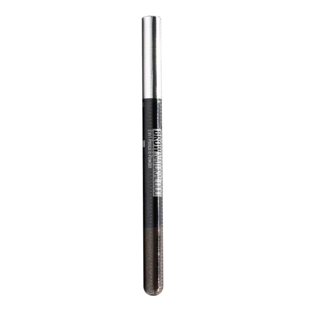 Maybelline Brow Natural Duo 2 in 1 Pencil and Powder Brown (6x Pack)
