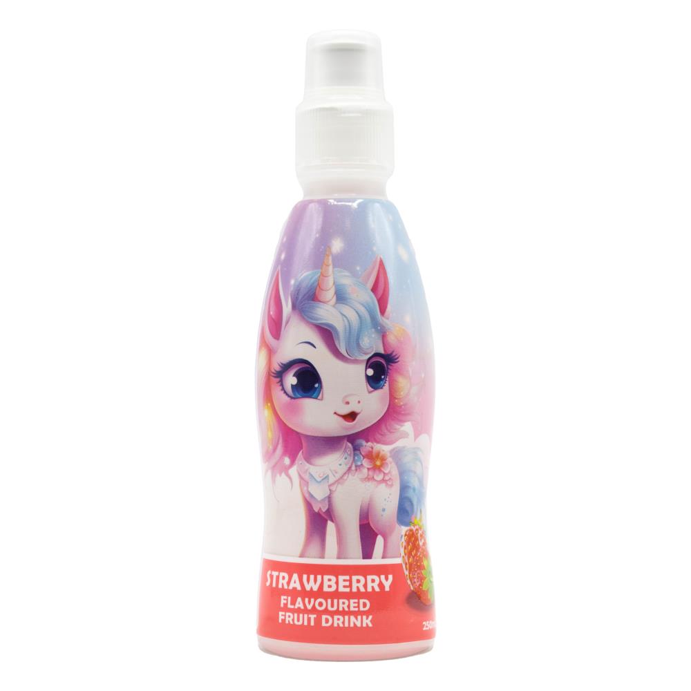 Fruity Burst Unicorns Strawberry 250ml Bottle (24x Pack)