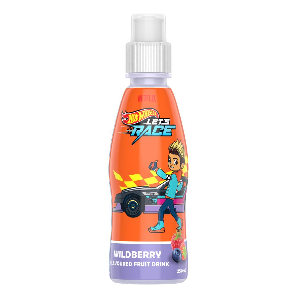 Fruity Burst Hot Wheels Wildberry 250ml Bottle (24x Pack)