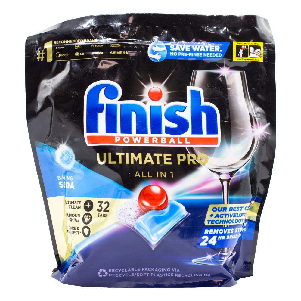Finish Powerball Ultimate Pro All In 1 Baking Soda 7 x 32Pk (224 Pack)