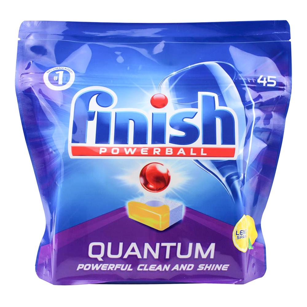 Finish Powerball Quantum Dishwashing Tablets Lemon Sparkle 5 X 45pk (225 Tablets)
