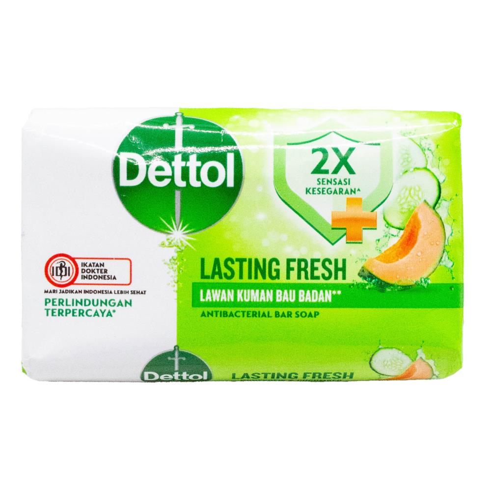 DETTOL 60g SOAP BAR ANTIBACTERIAL LASTING FRESH HONEYDEW AND CUCUMBER (24x Pack)