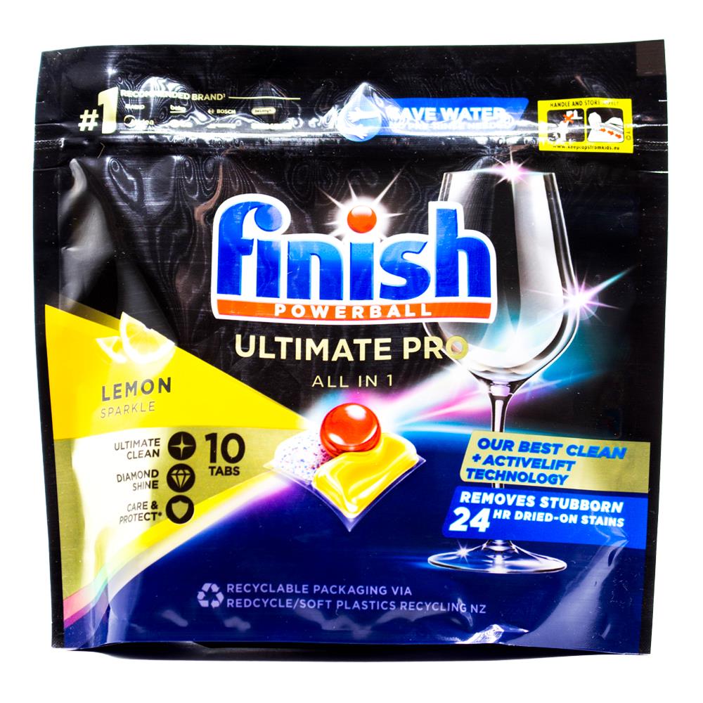 Finish Powerball Ultimate Pro All In 1 Lemon Sparkle 7 x 10Pk (70 Tablets)