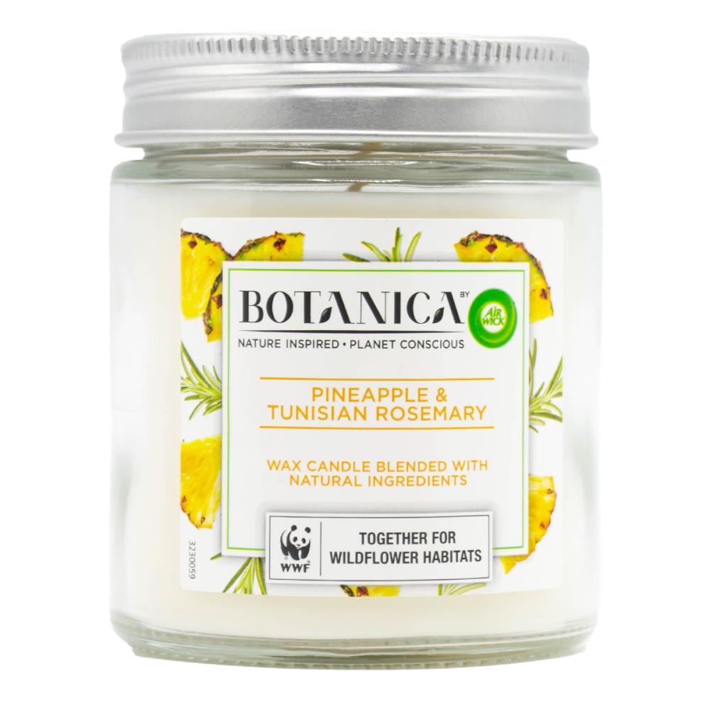 Air Wick 205g Candle Botanica Pineapple And Tunisian Rosemary (3x Pack)