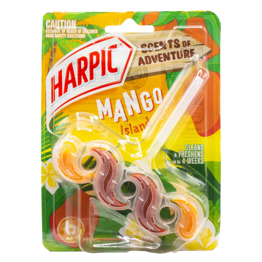 HARPIC 40g TOILET CAGE MANGO ISLAND (6x Pack)