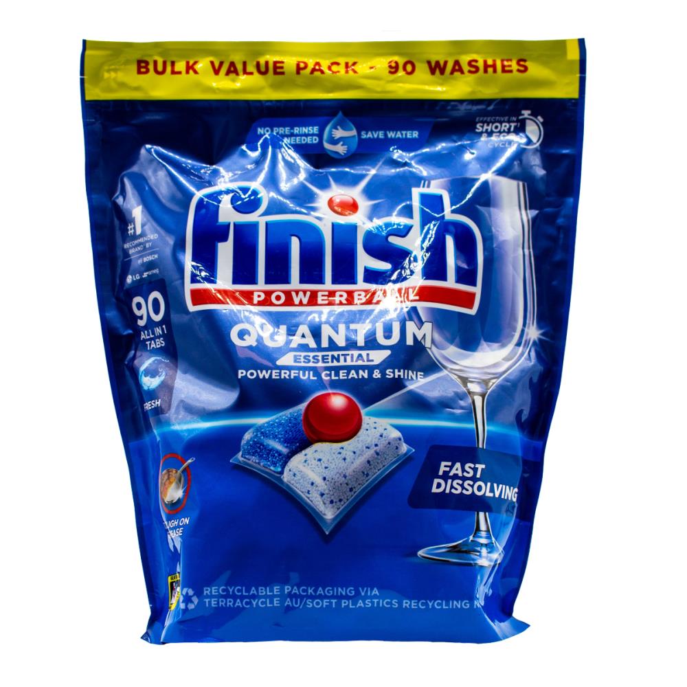 Finish Dishwasher Tablets Powerball Quantum Essential Fresh 4 x 90Pk (360 Tablets)