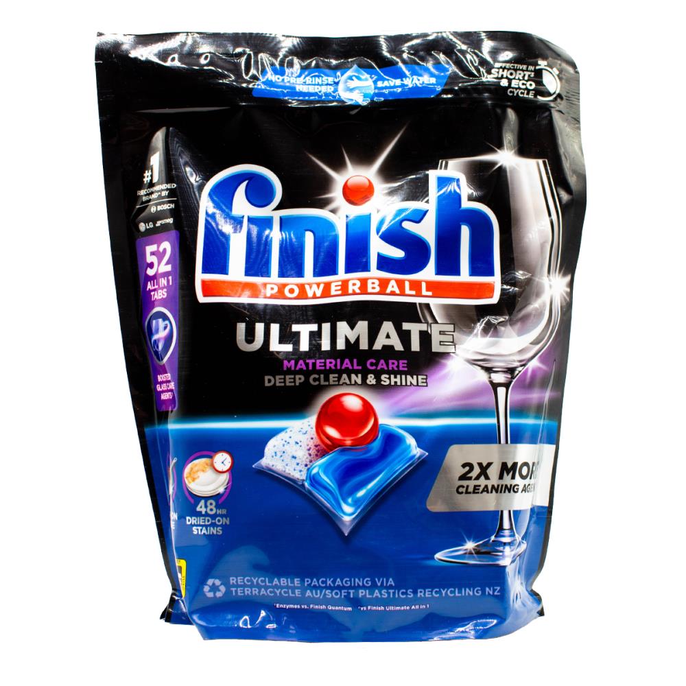 Finish Powerball Dishwasher Tablets All In 1 Ultimate 6 x 52Pk (312 Tablets)