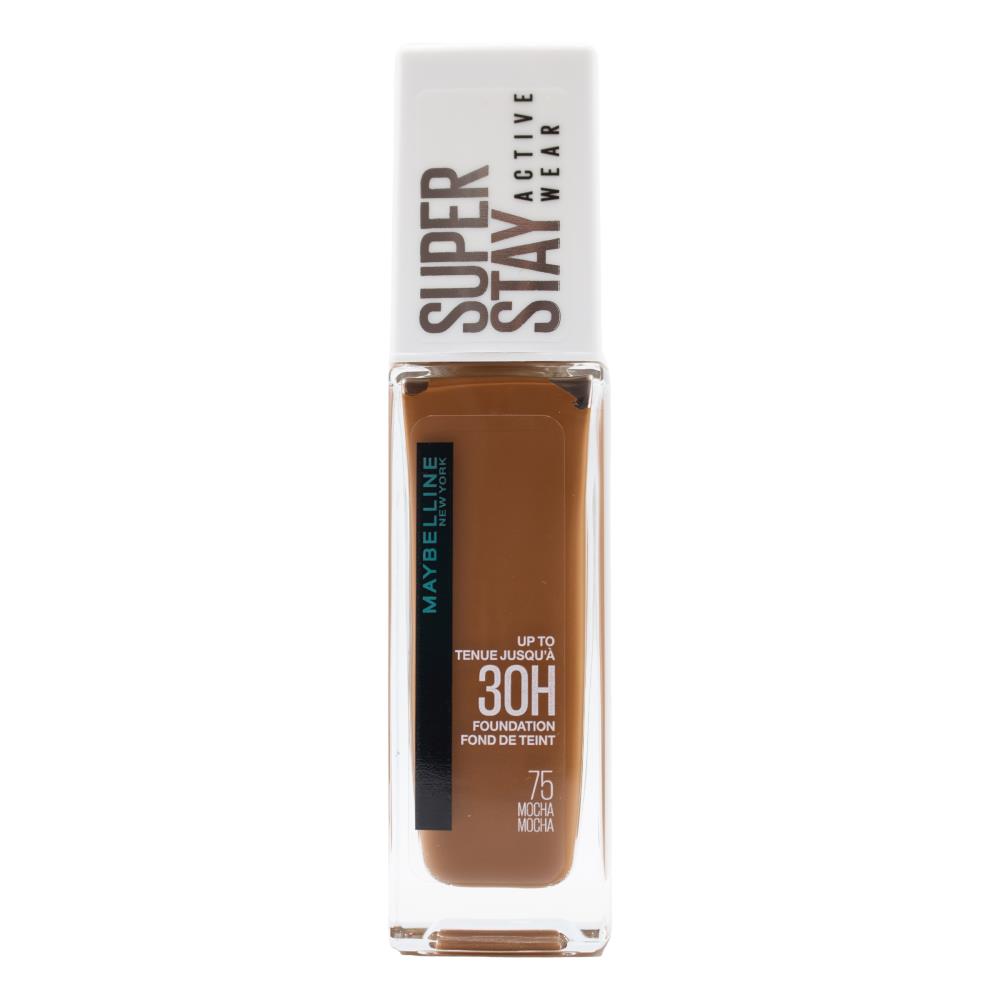 Maybelline 30ml Foundation Super Stay Active Wear Mocha 75 (3x Pack)