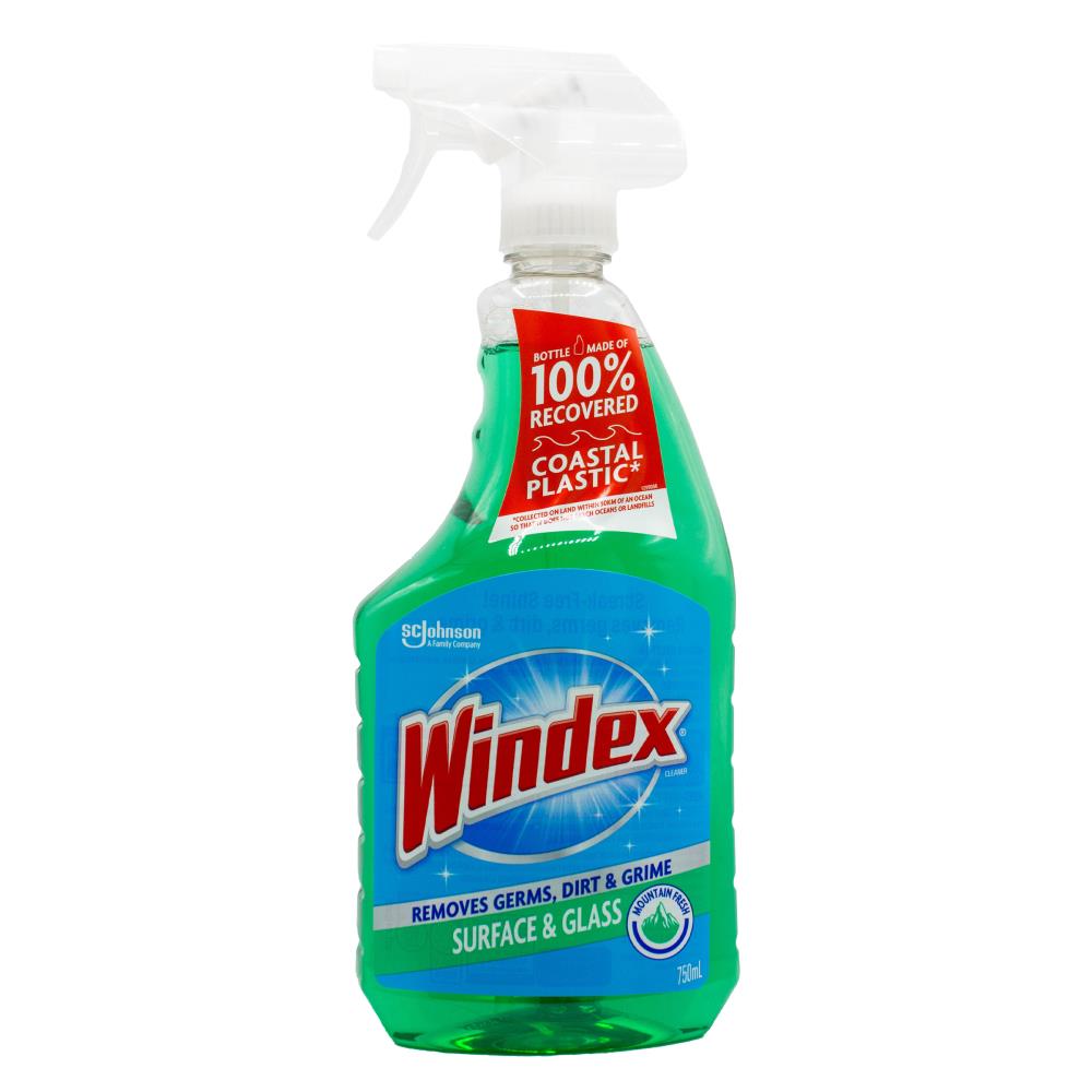 WINDEX SURFACE AND GLASS CLEANER MOUNTAIN FRESH 750ml (6x Pack)