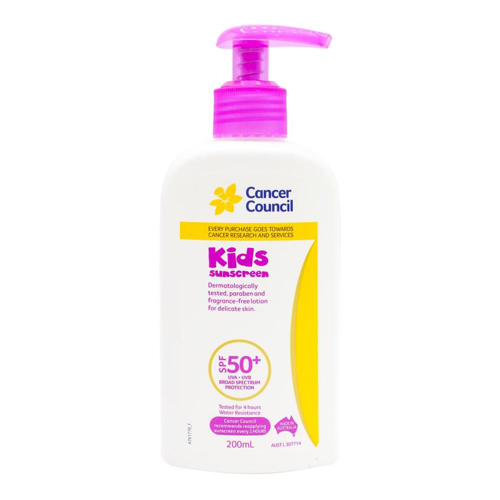 Cancer Council Kids Spf50+ 200ml (4 Pack)