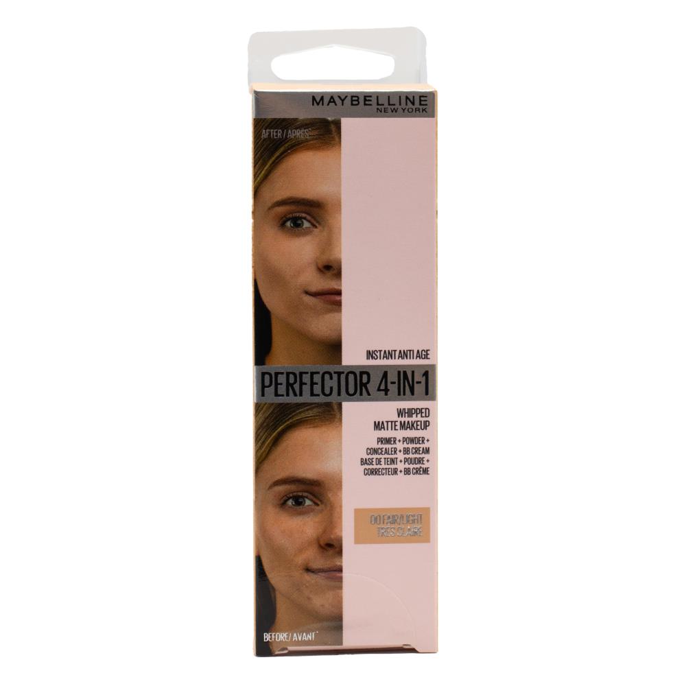 Maybelline 30ml Perfector 4 in 1 Whipped Matte Makeup Fair Light 00 (3x Pack)