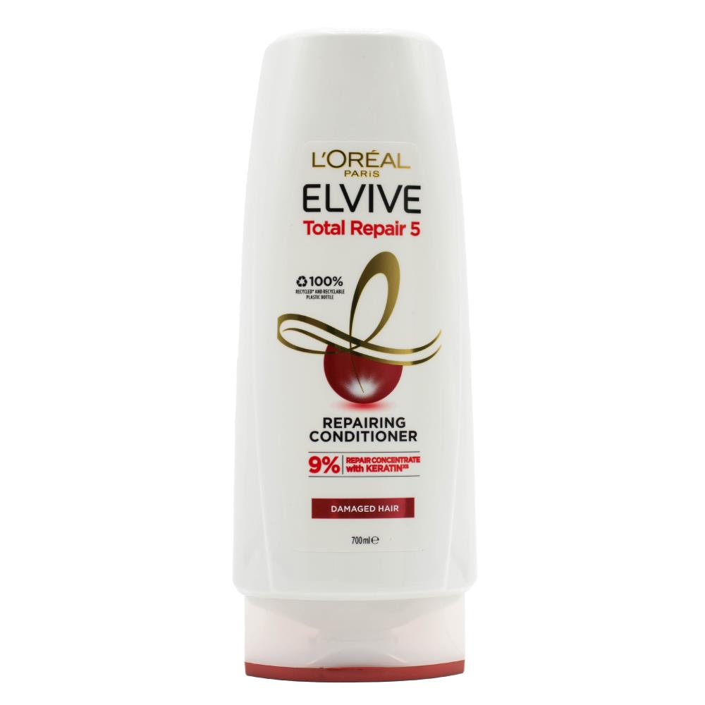 LOREAL 700mL CONDITIONER REPAIRING TOTAL REPAIR 5 DAMAGED HAIR (3x Pack)