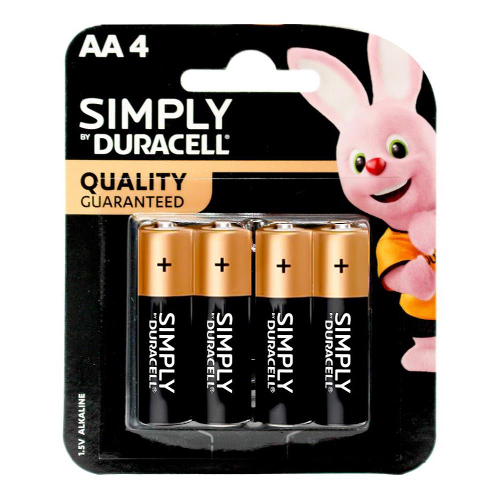 Duracell Simply AA Batteries – Dependable Everyday Power 12 x 4Pk (Value Pack 48)
