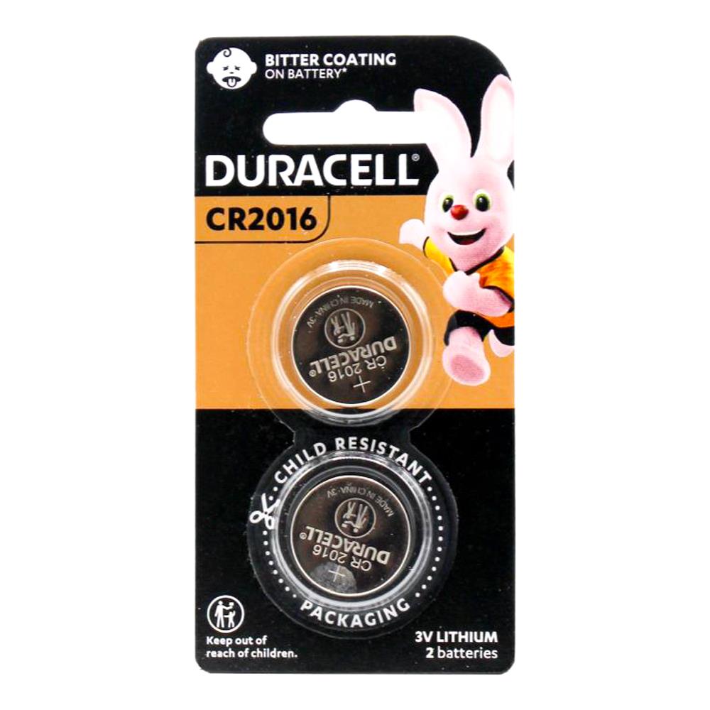 DURACELL LITHIUM COIN BATTERIES CR2016 6 x 2Pk (Value Pack 12)