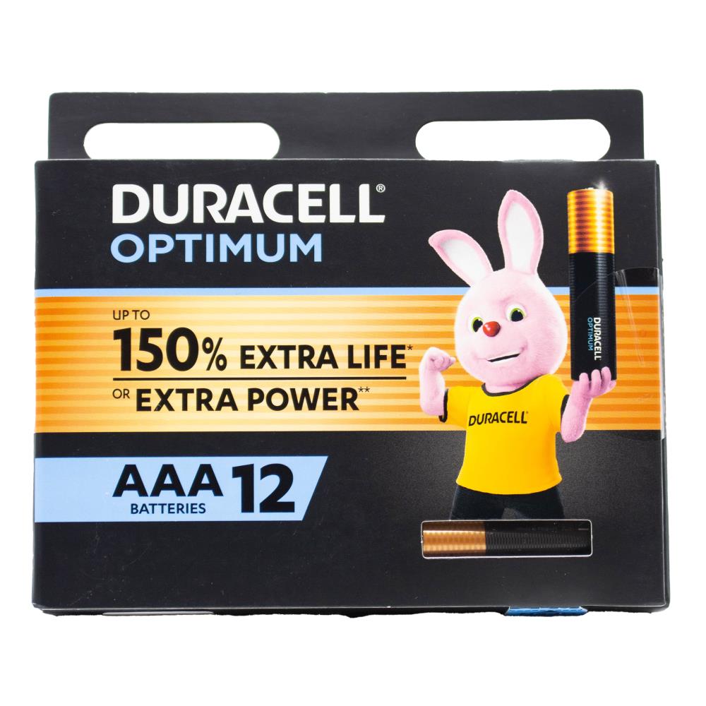 Duracell Optimum AAA Batteries 8 x 12Pk (Value Pack 96)
