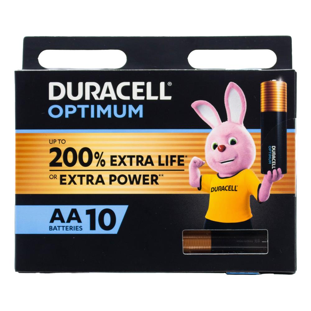 Duracell Optimum AA Batteries 8 x 10Pk (Value Pack 80)