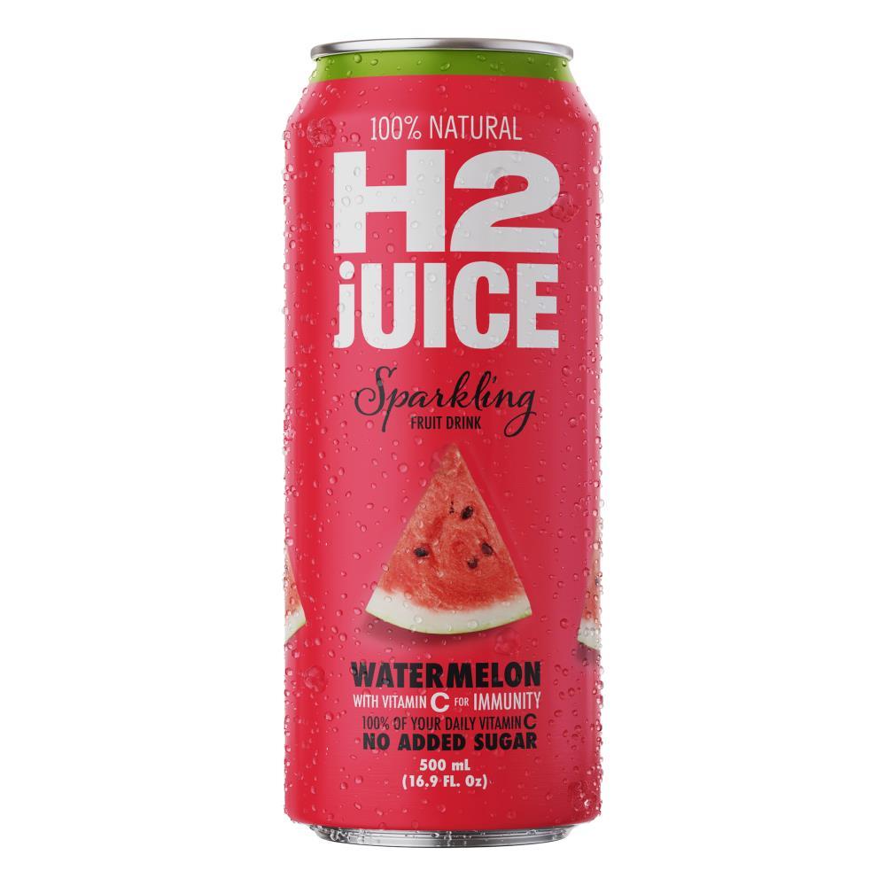 H2 Juice Sparkling Watermelon 500ml Can (12x Pack)