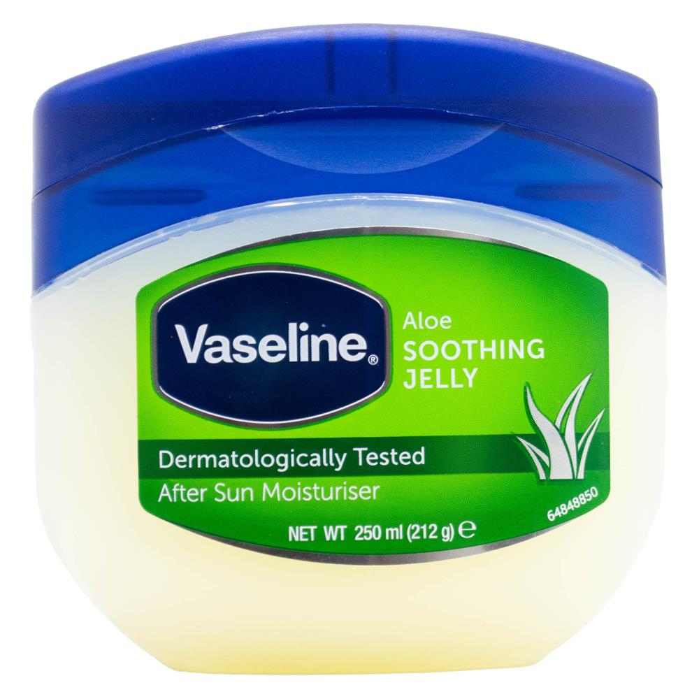 VASELINE 250mL SOOTHING JELLY AFTER SUN MOISTURISER ALOE (6x Pack)