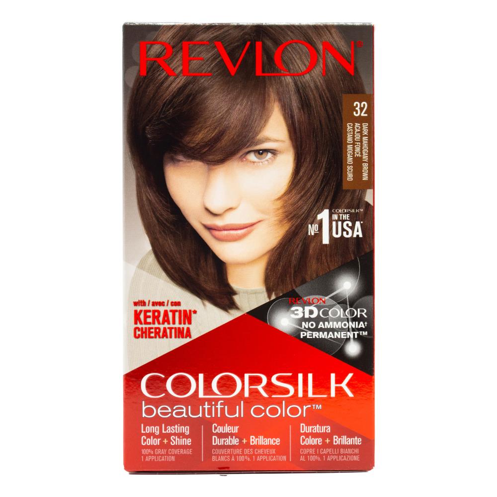 Revlon Colorsilk Permanent Hair Color 32 Dark Mahogany Brown (3x Pack)