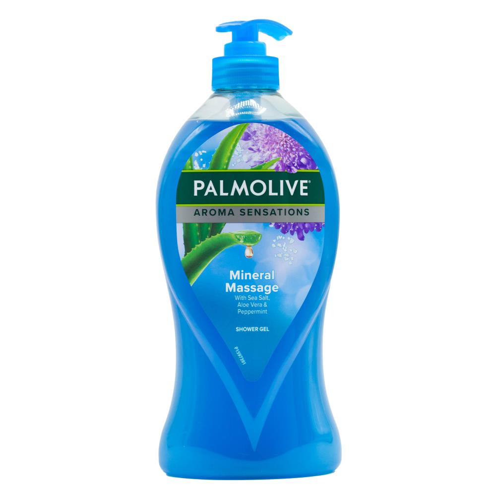 Palmolive Shower Gel Aroma Sensations Mineral Massage With Sea Salt Aloe Vera And Peppermint 750ml (6 Pack)