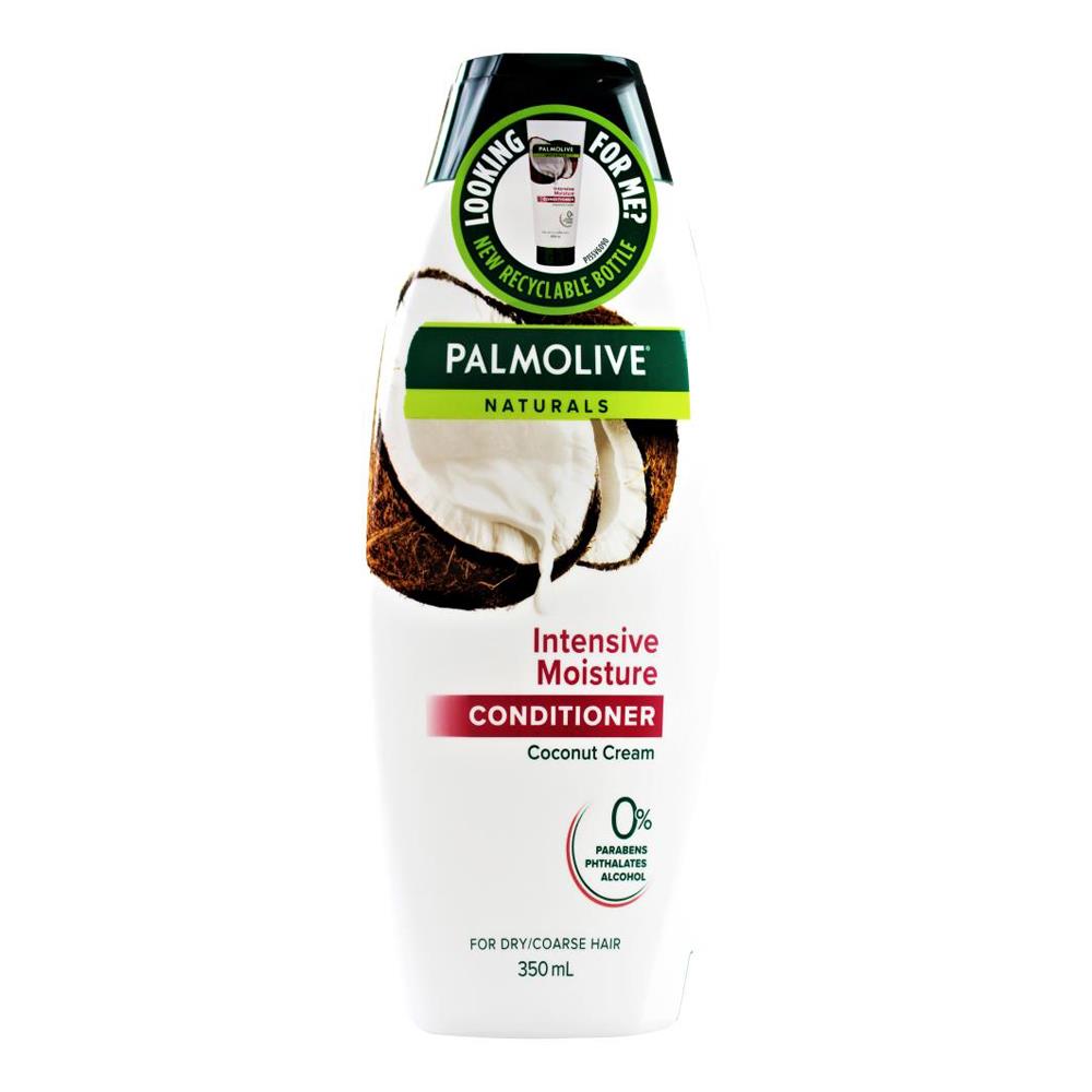Palmolive Naturals Conditioner Intensive Moisture Coconut Cream - For Dry/coarse Hair 350ml (4 Pack)