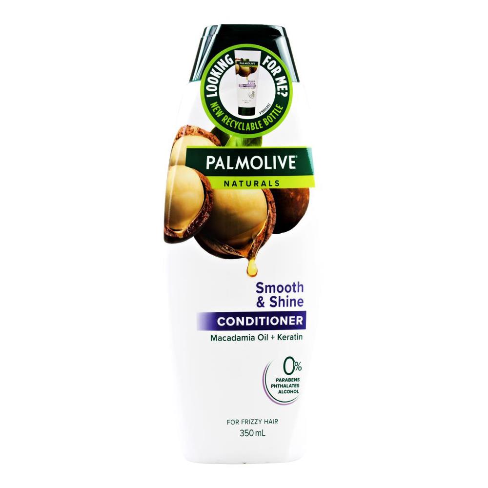Palmolive Conditioner Smooth & Shine Macadamia Oil + Keratin 350ml (4 Pack)