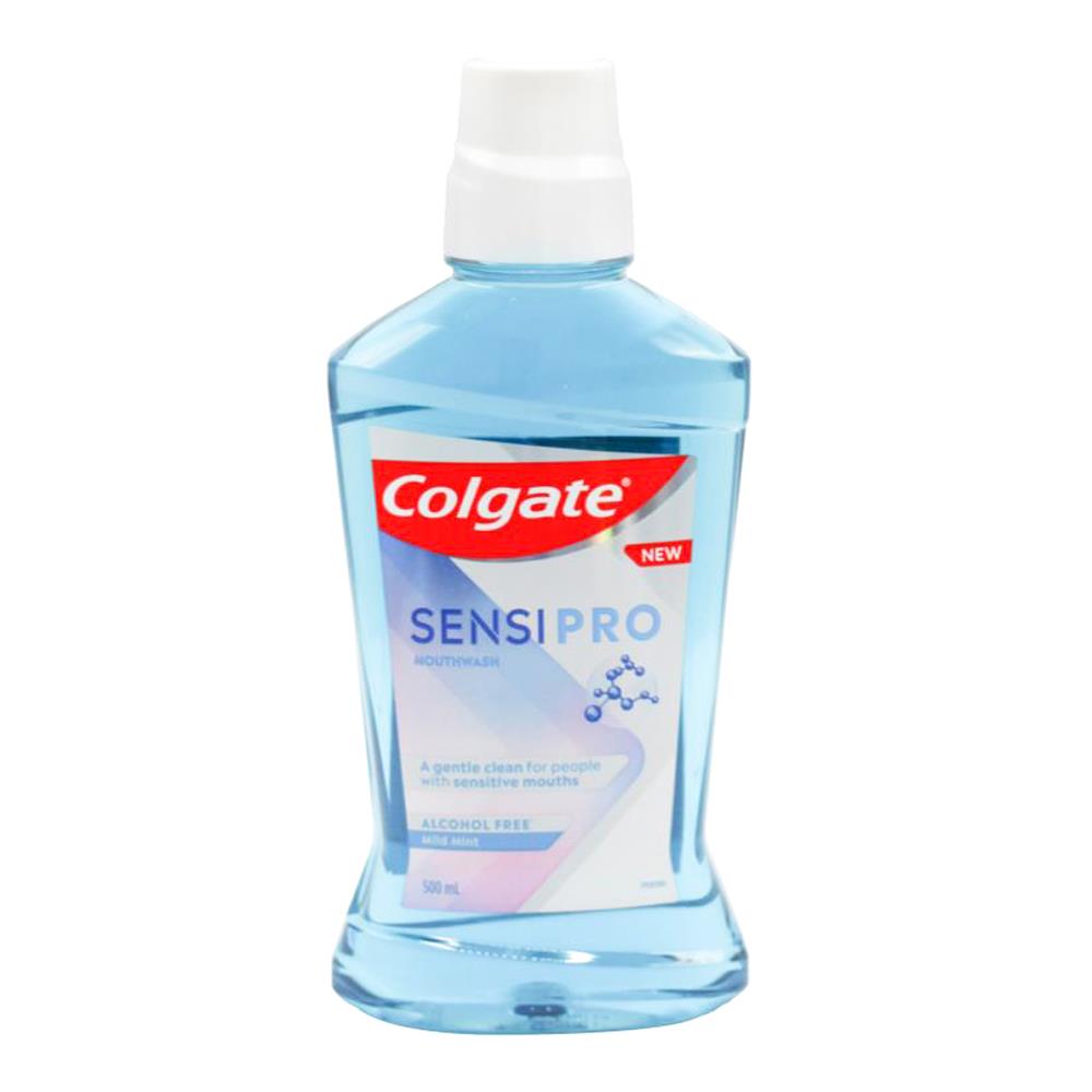 Colgate 500ml Sensipro Mouth Wash Mild Mint (4x Pack)