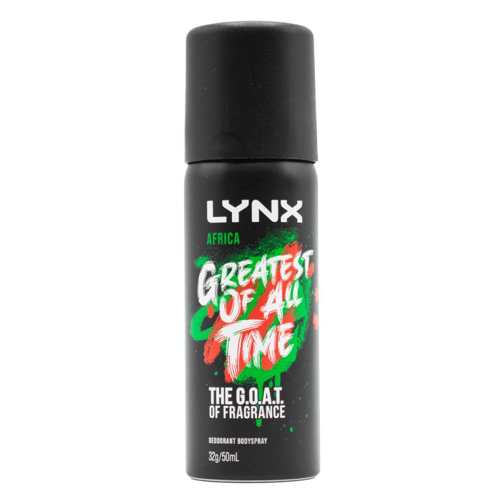 Lynx Body Spray Africa Mini 32g / 50ml (6 Pack)