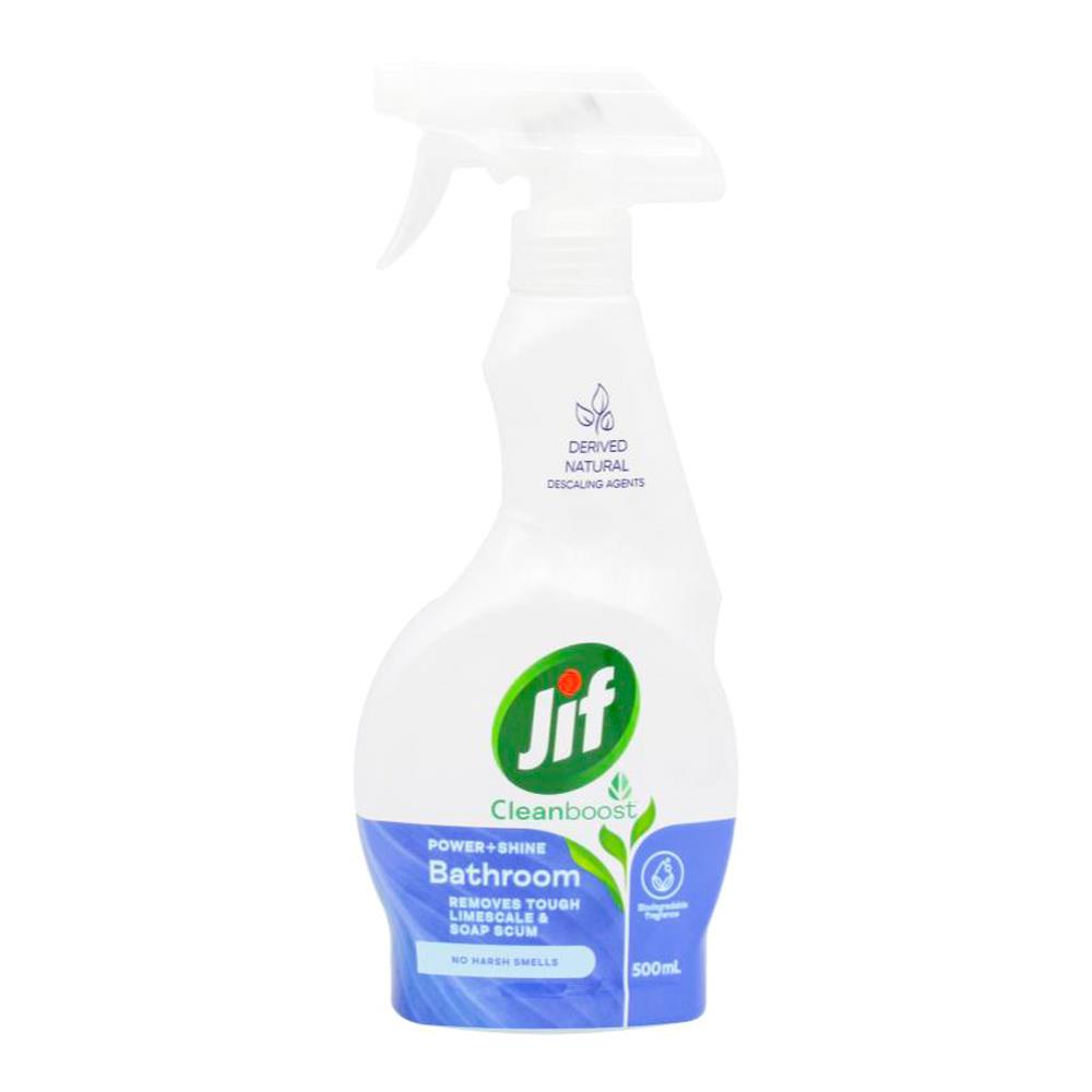 JIF POWER AND SHINE BATHROOM SPRAY 500ml (4x Pack)