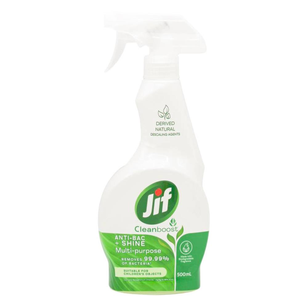 Jif 500ml Anti-bac And Shine Multi-purpose Spray (4x Pack)